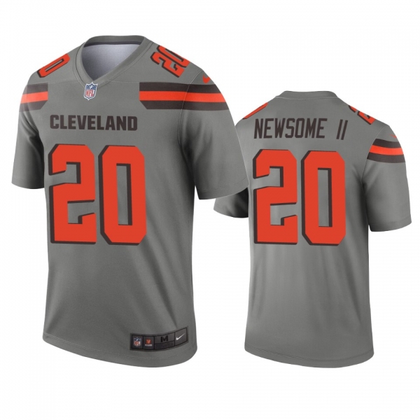 Cleveland Browns Greg Newsome II Gray Inverted Legend Jersey