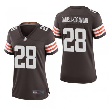 Women's Cleveland Browns Jeremiah Owusu-Koramoah Brown Game Jersey