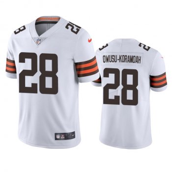 Cleveland Browns Jeremiah Owusu-Koramoah White Vapor Limited Jersey