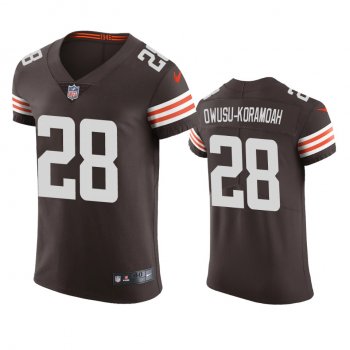 Cleveland Browns Jeremiah Owusu-Koramoah Brown Vapor Elite Jersey - Men's