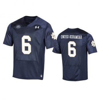 Notre Dame Fighting Irish Jeremiah Owusu-Koramoah Navy Replica College Football Jersey