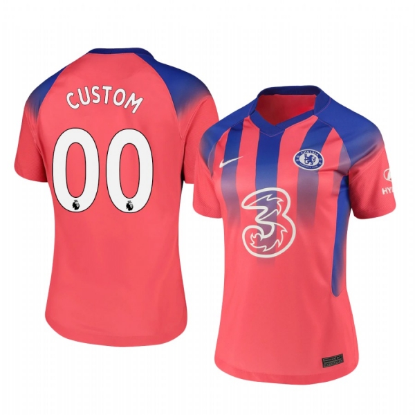 Women's Custom Chelsea 2020-21 Third Pink Breathe Jersey