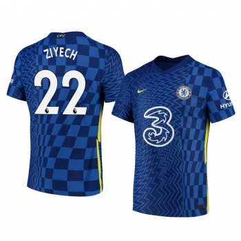 Chelsea Hakim Ziyech Navy Home Vapor Match Men's Jersey 2021-22