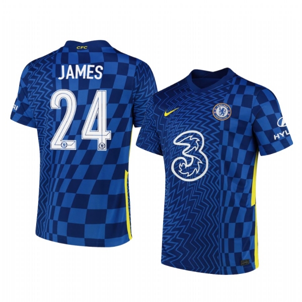 Chelsea Reece James Navy Home Cup Men's Jersey 2021-22