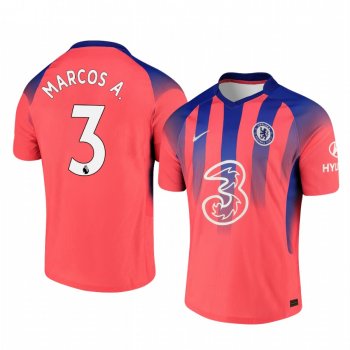 Marcos Alonso Chelsea 2020-21 Third Men's Pink Breathe Jersey