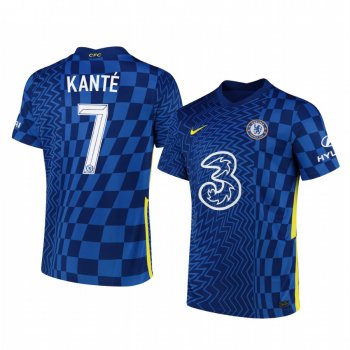 Chelsea N'Golo Kante Navy Home Cup Men's Jersey 2021-22