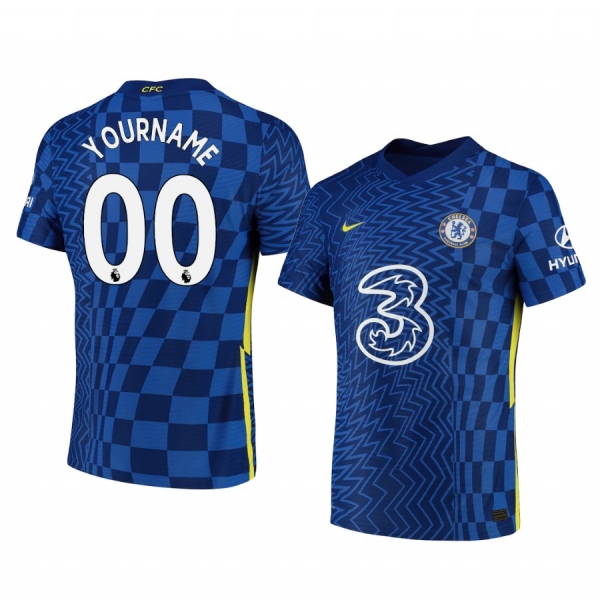 Chelsea Custom Navy Home Vapor Match Men's Jersey 2021-22