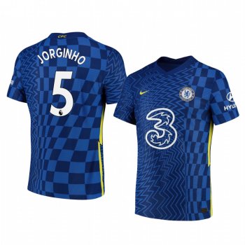 Chelsea Jorginho Navy Home Vapor Match Men's Jersey 2021-22