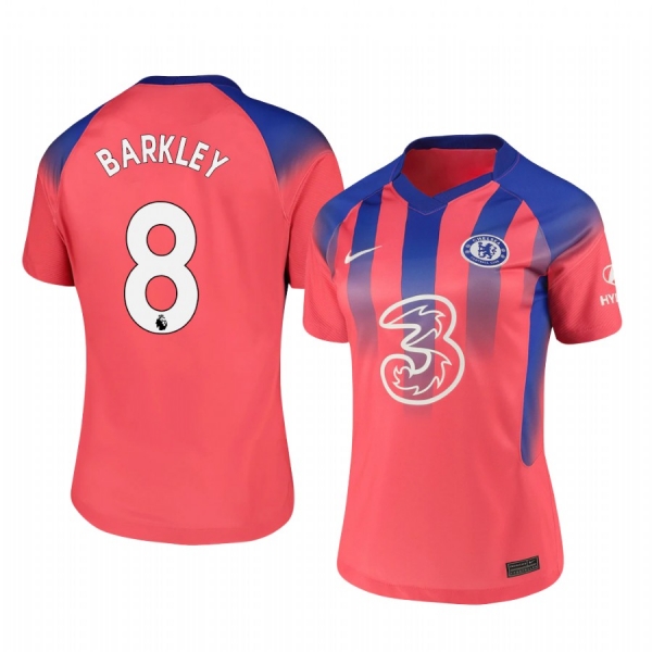 Women's Ross Barkley Chelsea 2020-21 Third Pink Breathe Jersey