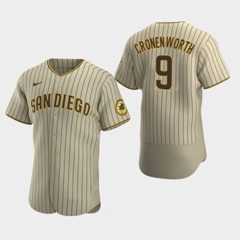 San Diego Padres #9 Jake Cronenworth Tan Brown 2021 Alternate Jersey