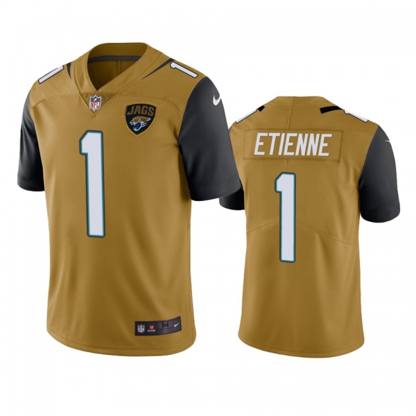 Color Rush Limited Jacksonville Jaguars Travis Etienne Gold Jersey