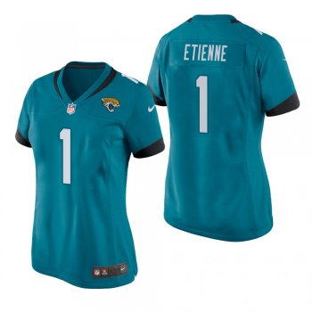 Women's Jacksonville Jaguars Travis Etienne Teal Game Jersey