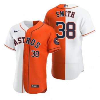 Houston Astros Joe Smith White Orange Split Two-Tone Jersey