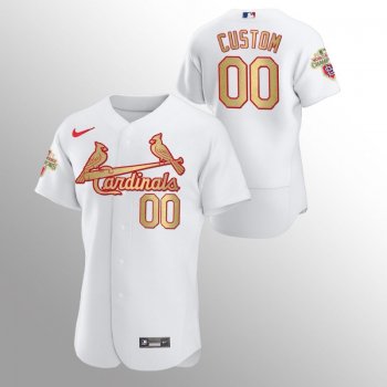 St. Louis Cardinals Custom White Nike 2011 World Series Champions Jersey