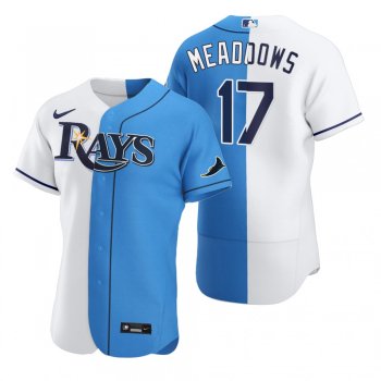 Austin Meadows Tampa Bay Rays White Blue Split Two-Tone Jersey