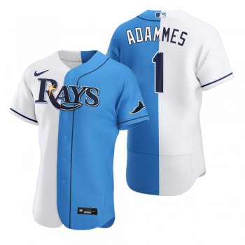 Willy Adames Tampa Bay Rays White Blue Split Two-Tone Jersey