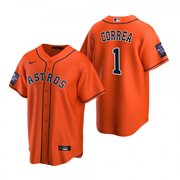 Houston Astros Carlos Correa Orange 2021 All-Star Game Alternate Replica Jersey