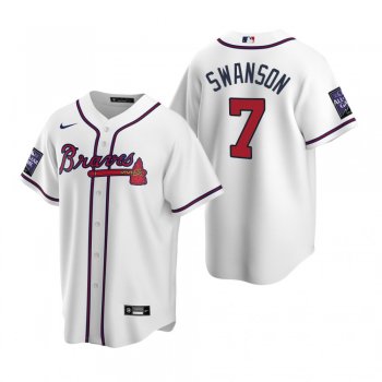 Atlanta Braves Dansby Swanson White 2021 All-Star Game Alternate Replica Jersey