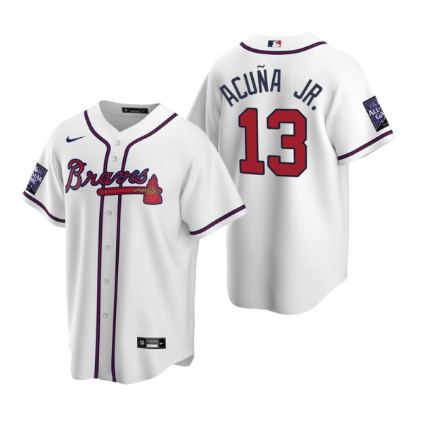 Atlanta Braves Ronald Acuna Jr. White 2021 All-Star Game Alternate Replica Jersey