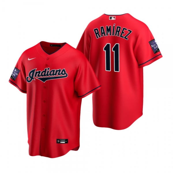 Cleveland Indians Jose Ramirez Red 2021 All-Star Game Alternate Replica Jersey