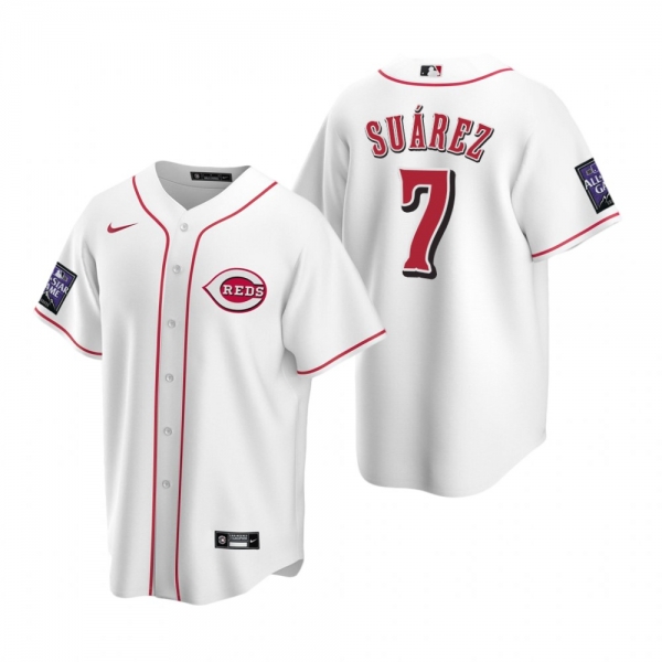 Cincinnati Reds Eugenio Suarez White 2021 All-Star Game Home Replica Jersey