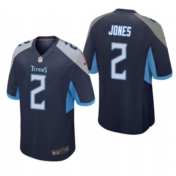 Tennessee Titans Julio Jones Navy Game Jersey