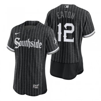 Men's Chicago White Sox Adam Eaton Black 2021 City Connect Authentic Jersey