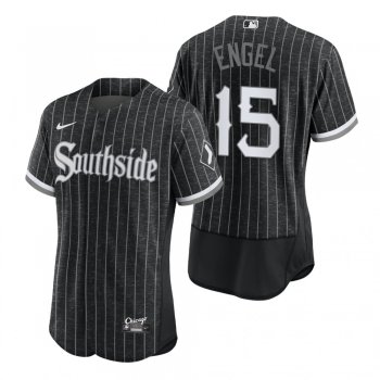 Men's Chicago White Sox Adam Engel Black 2021 City Connect Authentic Jersey