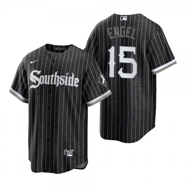 Chicago White Sox Adam Engel Black 2021 City Connect Replica Jersey