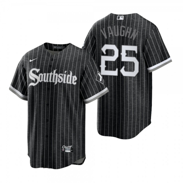 Chicago White Sox Andrew Vaughn Black 2021 City Connect Replica Jersey