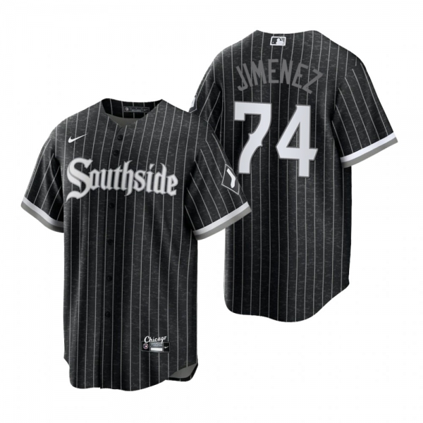 Chicago White Sox Eloy Jimenez Black 2021 City Connect Replica Jersey