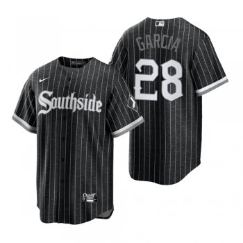 Chicago White Sox Leury Garcia Black 2021 City Connect Replica Jersey