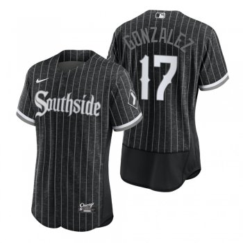 Men's Chicago White Sox Luis Gonzalez Black 2021 City Connect Authentic Jersey