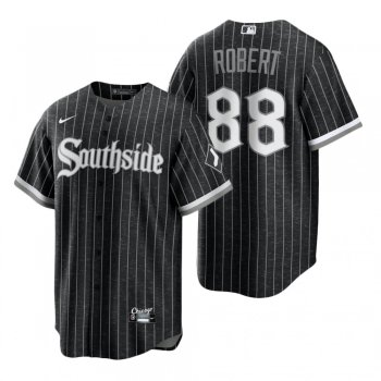 Chicago White Sox Luis Robert Black 2021 City Connect Replica Jersey