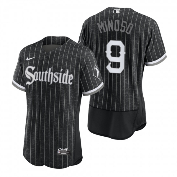 Men's Chicago White Sox Minnie Minoso Black 2021 City Connect Authentic Jersey