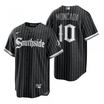 Chicago White Sox Yoan Moncada Black 2021 City Connect Replica Jersey