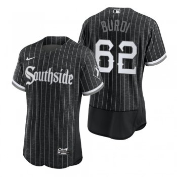 Men's Chicago White Sox Zack Burdi Black 2021 City Connect Authentic Jersey