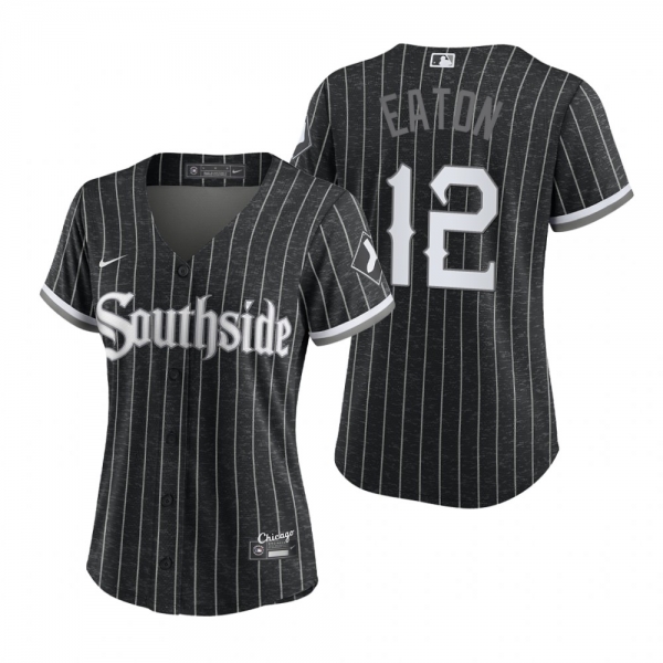 Women's Chicago White Sox Adam Eaton Black 2021 City Connect Replica Jersey