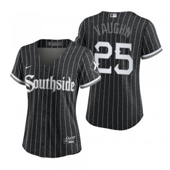 Women's Chicago White Sox Andrew Vaughn Black 2021 City Connect Replica Jersey