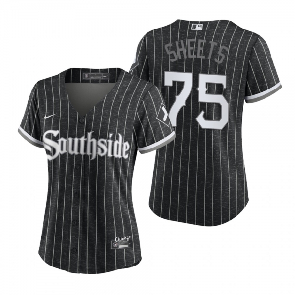 Women's Chicago White Sox Gavin Sheets Black 2021 City Connect Replica Jersey