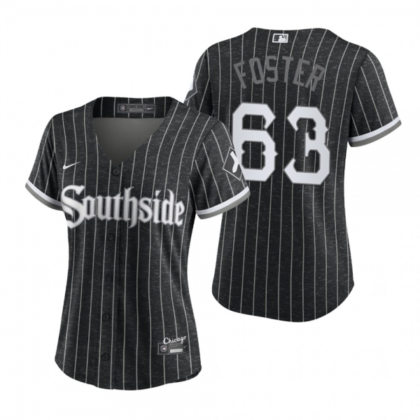 Women's Chicago White Sox Matt Foster Black 2021 City Connect Replica Jersey