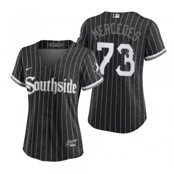 Women's Chicago White Sox Yermin Mercedes Black 2021 City Connect Replica Jersey