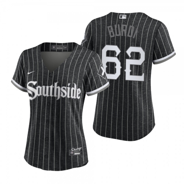 Women's Chicago White Sox Zack Burdi Black 2021 City Connect Replica Jersey