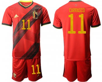 Belgium 11 CARRASCO Home UEFA Euro 2020 Soccer Jersey