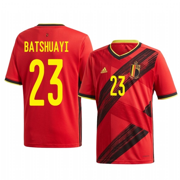 Belgium Michy Batshuayi Men's 2020 Home Authentic Short Sleeve Jersey