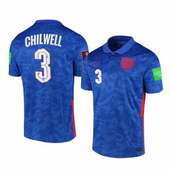 England Ben Chilwell Royal Blue Away Player National Team Jersey 2021 Men's