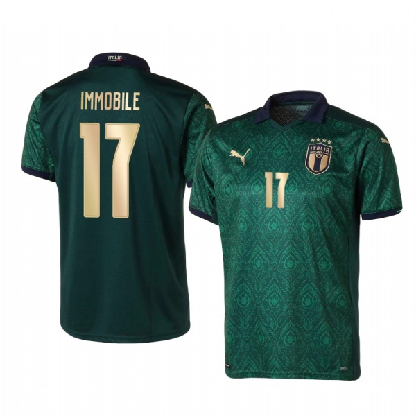 Ciro Immobile Italy national football team 2021 Third Men's Green Replica Jersey