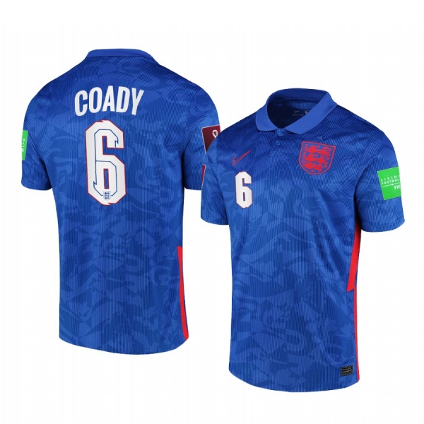 England Conor Coady Royal Blue Away Player National Team Jersey 2021 Men's