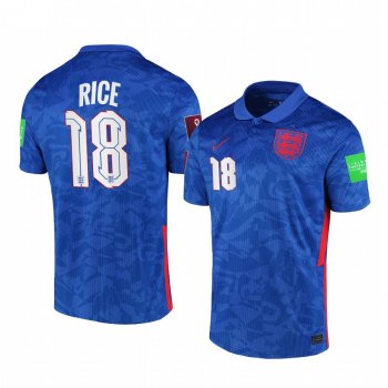 Declan Rice England 2021 Away Men's Royal Blue National Team Jersey