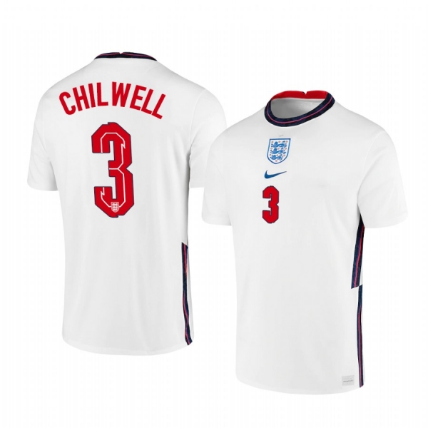 England National Team Ben Chilwell Men's Home Stadium Replica Jersey